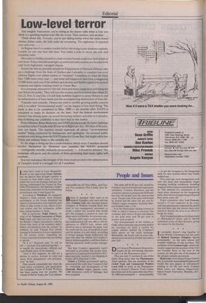   The Pacific Tribune - Monday, August 28, 1989   , page 4