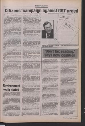   The Pacific Tribune - Monday, August 28, 1989   , page 3