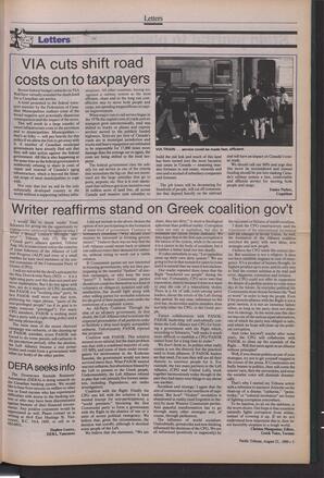   The Pacific Tribune - Monday, August 21, 1989   , page 5