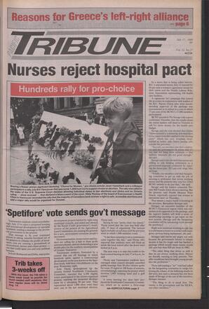   The Pacific Tribune - Monday, July 17, 1989   , page 1