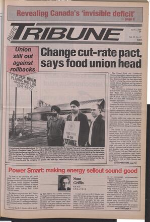   The Pacific Tribune - Monday, April 3, 1989   , page 1