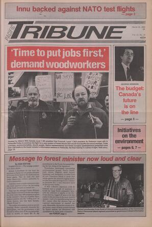   The Pacific Tribune - Monday, March 20, 1989   , page 1