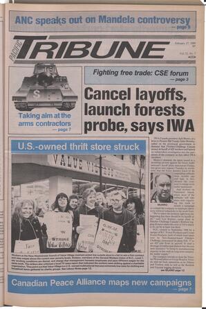   The Pacific Tribune - Monday, February 27, 1989   , page 1