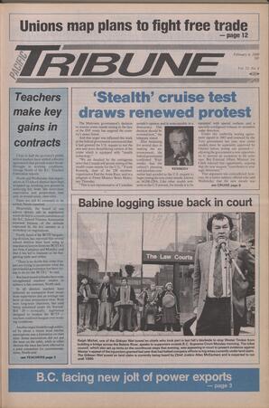   The Pacific Tribune - Monday, February 6, 1989   , page 1