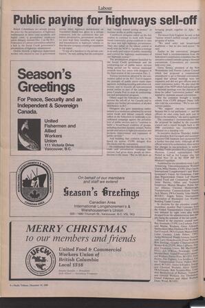   The Pacific Tribune - Monday, December 19, 1988   , page 8
