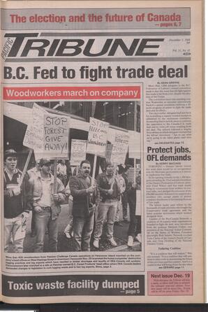   The Pacific Tribune - Monday, December 5, 1988   , page 1