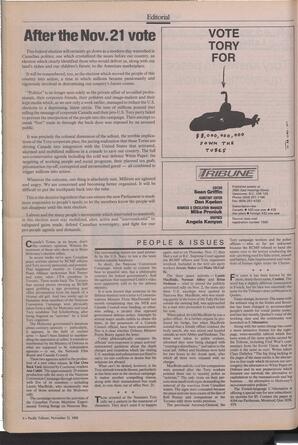   The Pacific Tribune - Monday, November 21, 1988   , page 4