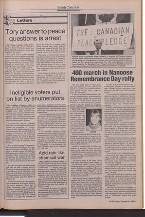   The Pacific Tribune - Monday, November 21, 1988   , page 3