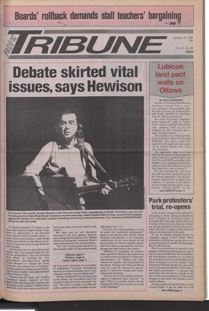   The Pacific Tribune - Monday, October 31, 1988   , page 1