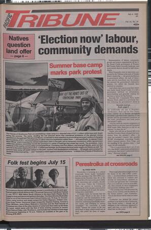   The Pacific Tribune - Wednesday, July 6, 1988   , page 1