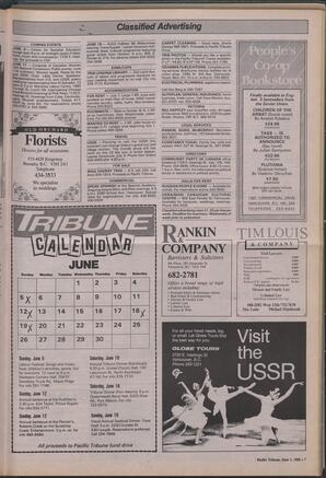   The Pacific Tribune - Wednesday, June 1, 1988   , page 7
