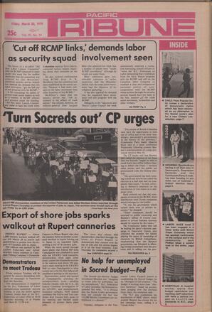   The Pacific Tribune - Friday, April 6, 1979   , page 1