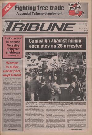  The Pacific Tribune - Wednesday, March 16, 1988   , page 1