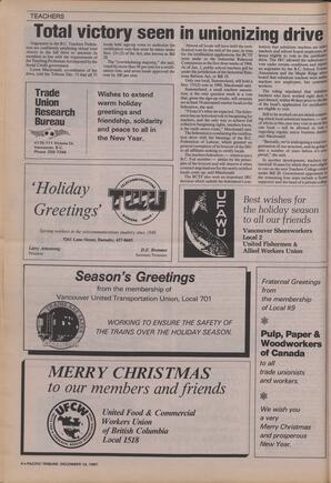   The Pacific Tribune - Wednesday, December 16, 1987   , page 4
