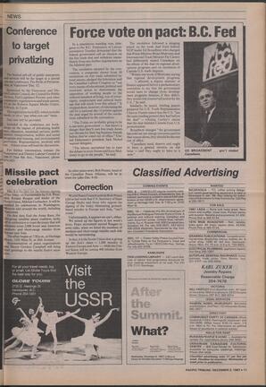   The Pacific Tribune - Wednesday, December 2, 1987   , page 11