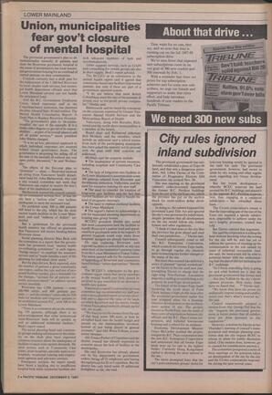   The Pacific Tribune - Wednesday, December 2, 1987   , page 2