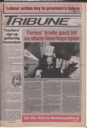   The Pacific Tribune - Wednesday, November 25, 1987   , page 1