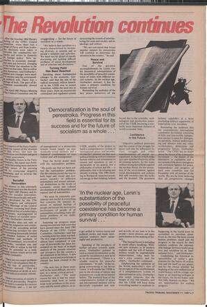   The Pacific Tribune - Wednesday, November 11, 1987   , page 7