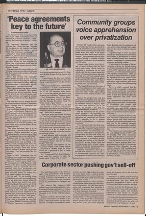  The Pacific Tribune - Wednesday, November 11, 1987   , page 3
