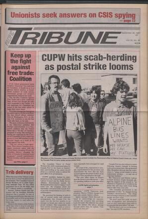   The Pacific Tribune - Wednesday, September 30, 1987   , page 1