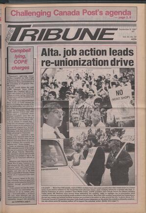  The Pacific Tribune - Wednesday, September 9, 1987   , page 1