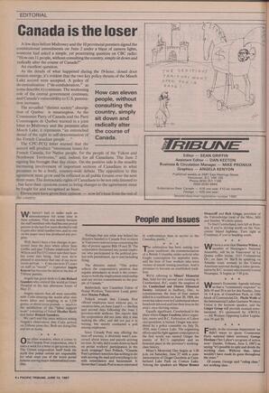   The Pacific Tribune - Wednesday, June 10, 1987   , page 4
