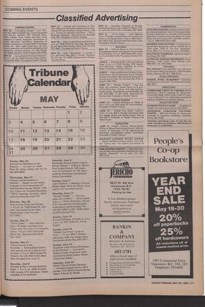   The Pacific Tribune - Wednesday, May 20, 1987   , page 11