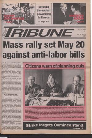   The Pacific Tribune - Wednesday, May 13, 1987   , page 1