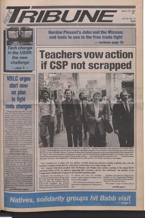   The Pacific Tribune - Wednesday, March 18, 1987   , page 1