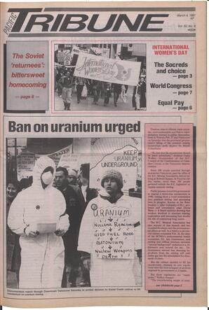   The Pacific Tribune - Wednesday, March 4, 1987   , page 1