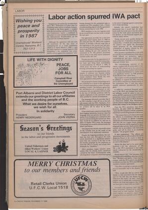   The Pacific Tribune - Wednesday, December 17, 1986   , page 6