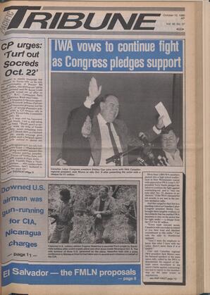   The Pacific Tribune - Wednesday, October 15, 1986   , page 1
