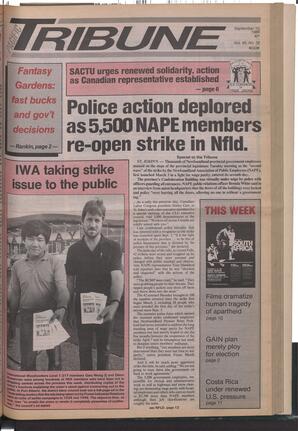   The Pacific Tribune - Wednesday, September 10, 1986   , page 1