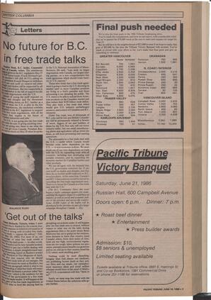   The Pacific Tribune - Wednesday, June 18, 1986   , page 3