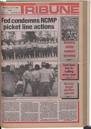   The Pacific Tribune - Wednesday, June 11, 1986   , page 1