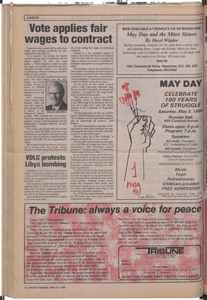   The Pacific Tribune - Wednesday, April 23, 1986   , page 16
