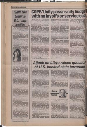   The Pacific Tribune - Wednesday, April 23, 1986   , page 2