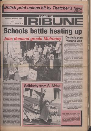   The Pacific Tribune - Wednesday, March 12, 1986   , page 1