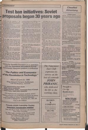   The Pacific Tribune - Wednesday, February 26, 1986   , page 11