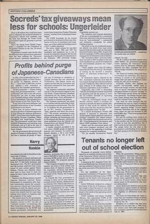   The Pacific Tribune - Wednesday, January 29, 1986   , page 3
