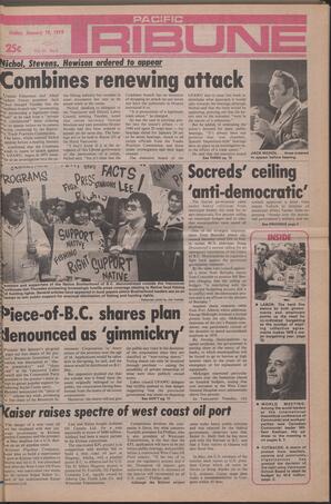   The Pacific Tribune - Friday, January 19, 1979   , page 1