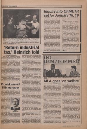   The Pacific Tribune - Wednesday, January 15, 1986   , page 3