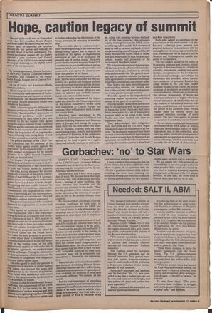   The Pacific Tribune - Wednesday, November 27, 1985   , page 9