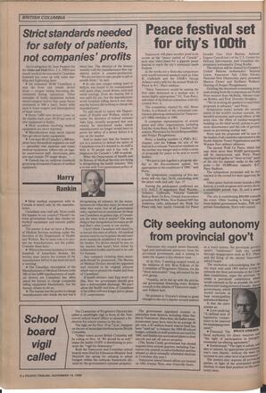   The Pacific Tribune - Wednesday, November 13, 1985   , page 2