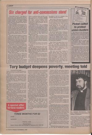   The Pacific Tribune - Wednesday, November 6, 1985   , page 8