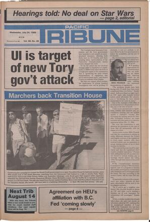   The Pacific Tribune - Wednesday, July 24, 1985   , page 1