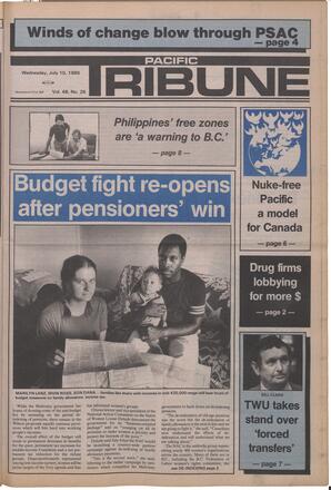   The Pacific Tribune - Wednesday, July 10, 1985   , page 1