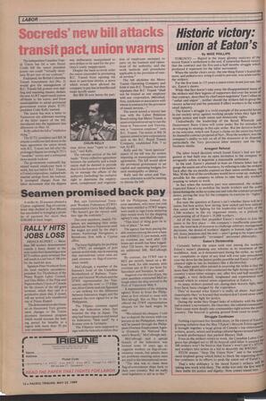   The Pacific Tribune - Wednesday, May 22, 1985   , page 12