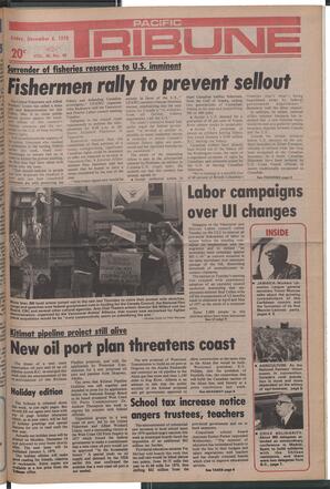   The Pacific Tribune - Friday, December 8, 1978   , page 1