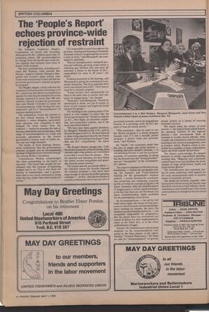   The Pacific Tribune - Wednesday, May 1, 1985   , page 4